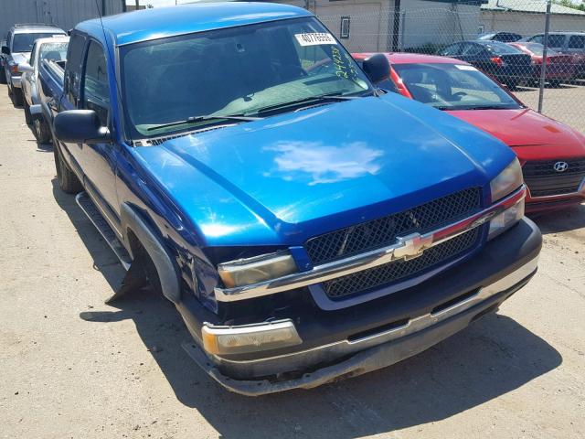 1GCEK19T34E302863 - 2004 CHEVROLET SILVERADO BLUE photo 1