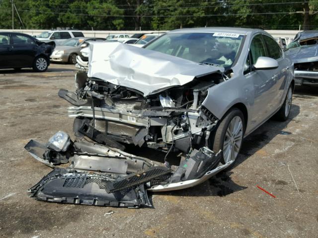 1G4PP5SK8D4257651 - 2013 BUICK VERANO SILVER photo 2