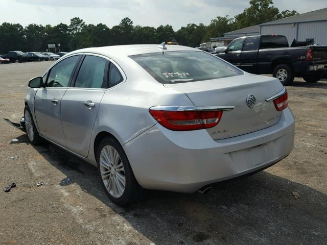 1G4PP5SK8D4257651 - 2013 BUICK VERANO SILVER photo 3