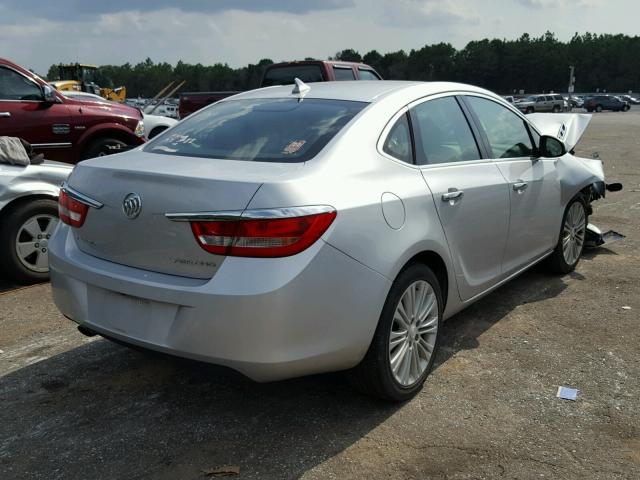 1G4PP5SK8D4257651 - 2013 BUICK VERANO SILVER photo 4