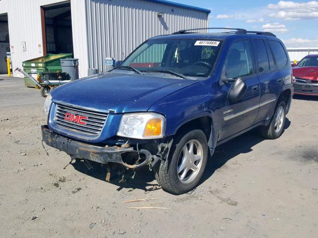 1GKDT13SX62158343 - 2006 GMC ENVOY BLUE photo 2