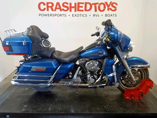 1HD1FCW125Y680575 - 2005 HARLEY-DAVIDSON FLHTCUI BLUE photo 1