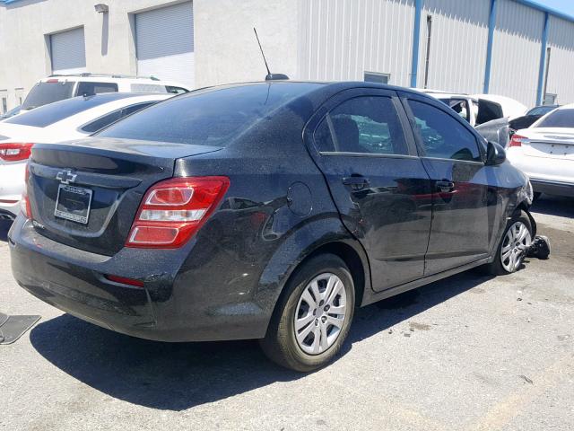 1G1JB5SH8H4149087 - 2017 CHEVROLET SONIC LS 黑色 照片 4