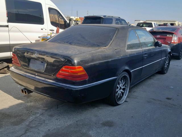 WDBGA76EXTA314467 - 1996 MERCEDES-BENZ S 600 BLACK photo 4