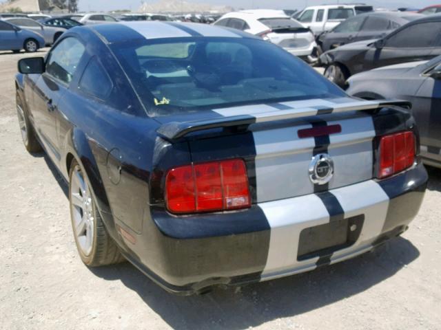 1ZVFT82H655125739 - 2005 FORD MUSTANG GT BLACK photo 3