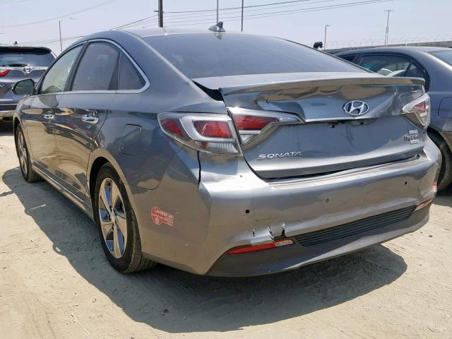 KMHE54L26HA072639 - 2017 HYUNDAI SONATA PLU GRAY photo 3