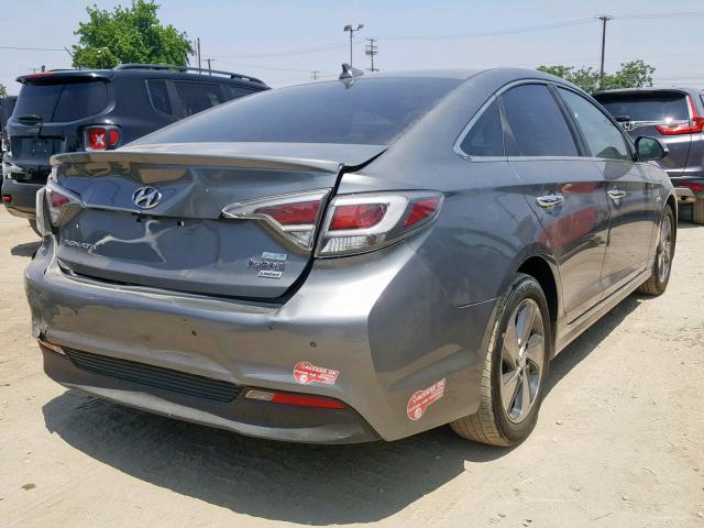 KMHE54L26HA072639 - 2017 HYUNDAI SONATA PLU GRAY photo 4