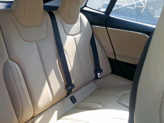 5YJSA1E22FF109673 - 2015 TESLA MODEL S أزرق صورة 6