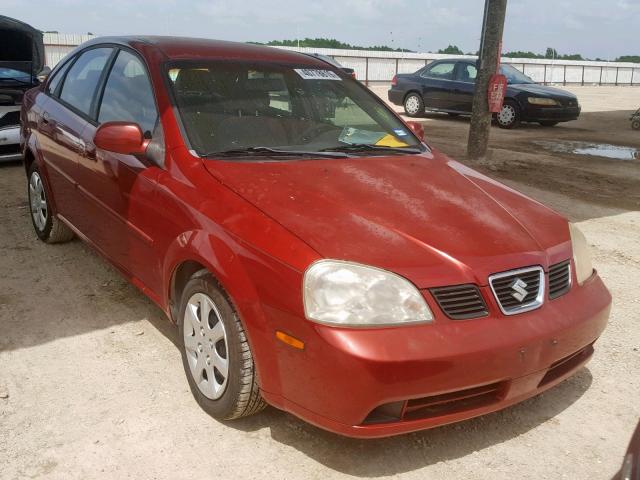 KL5JD56Z95K231928 - 2005 SUZUKI FORENZA S RED photo 1