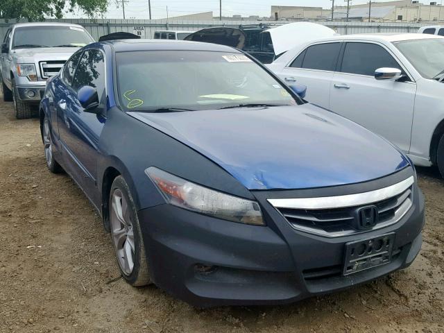 1HGCS2B80BA000536 - 2011 HONDA ACCORD EXL BLUE photo 1