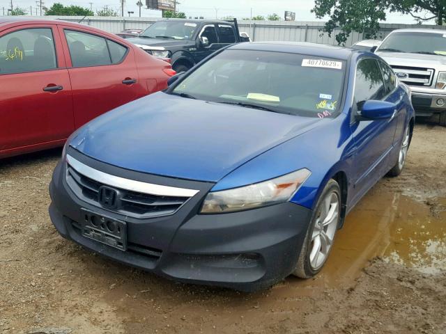 1HGCS2B80BA000536 - 2011 HONDA ACCORD EXL BLUE photo 2