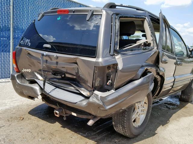 1J4G268S0XC712576 - 1999 JEEP GRAND CHER GRAY photo 9