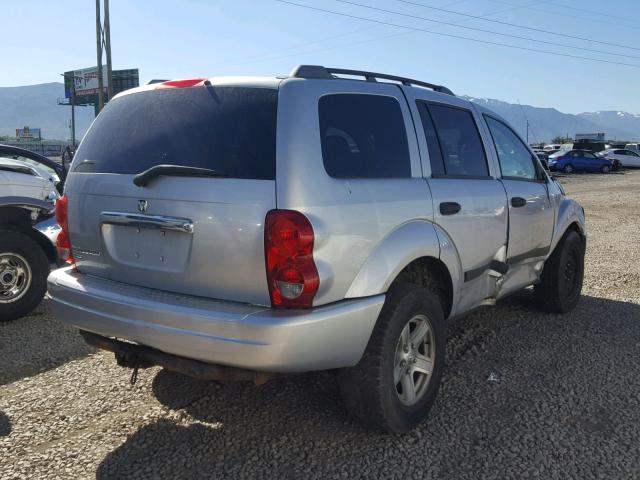 1D4HB48N86F137216 - 2006 DODGE DURANGO SL SILVER photo 4