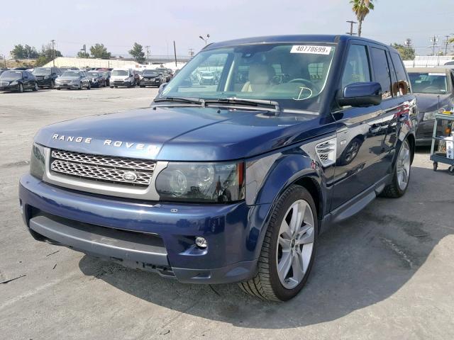 SALSK2D40DA805159 - 2013 LAND ROVER RANGE ROVE BLUE photo 2