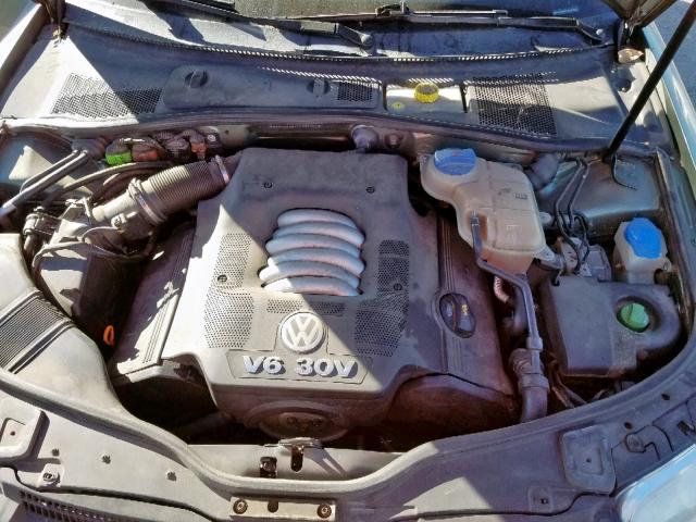 WVWYH63B94E062050 - 2004 VOLKSWAGEN PASSAT GLX GREEN photo 7