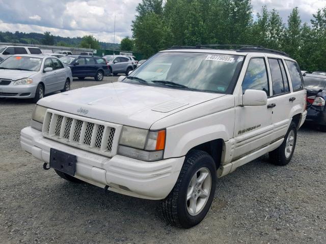 1J4GZ88Z4WC164178 - 1998 JEEP GRAND CHER WHITE photo 2