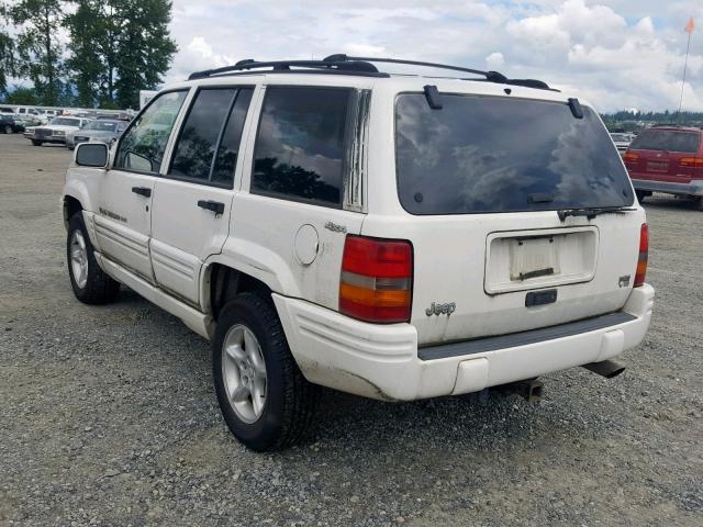 1J4GZ88Z4WC164178 - 1998 JEEP GRAND CHER WHITE photo 3