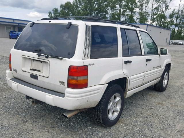 1J4GZ88Z4WC164178 - 1998 JEEP GRAND CHER WHITE photo 4