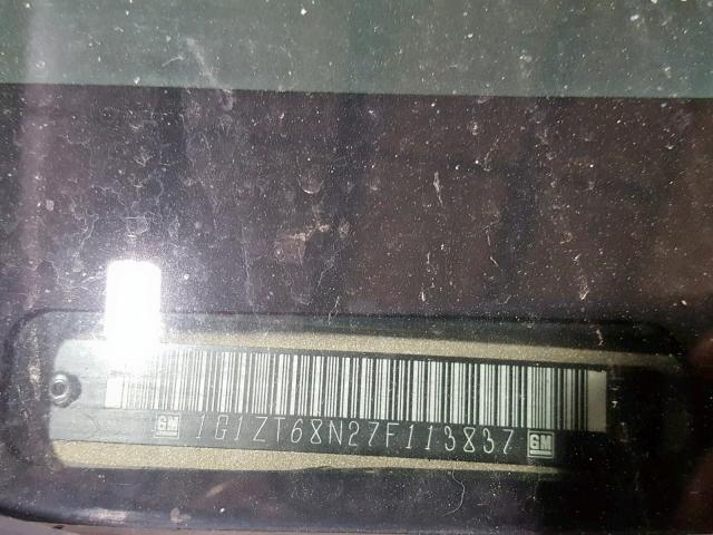 1G1ZT68N27F113837 - 2007 CHEVROLET MALIBU MAX TAN photo 10