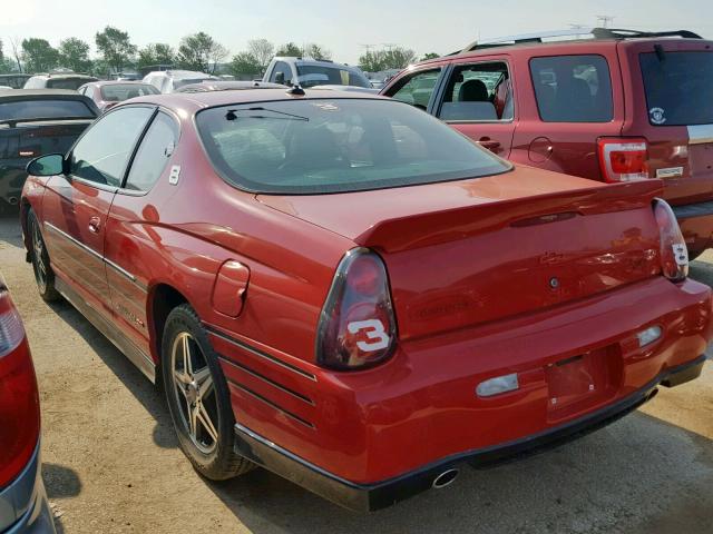 2G1WZ121549352846 - 2004 CHEVROLET MONTE CARL RED photo 3