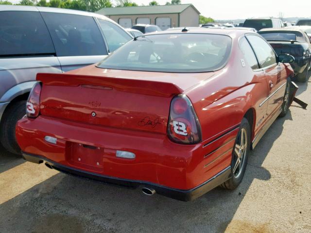 2G1WZ121549352846 - 2004 CHEVROLET MONTE CARL RED photo 4