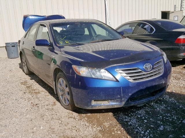 4T1BB46K88U032696 - 2008 TOYOTA CAMRY HYBR BLUE photo 1