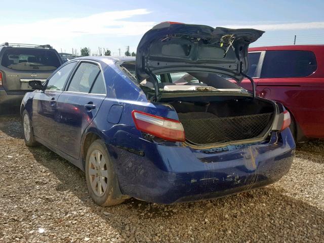 4T1BB46K88U032696 - 2008 TOYOTA CAMRY HYBR BLUE photo 3