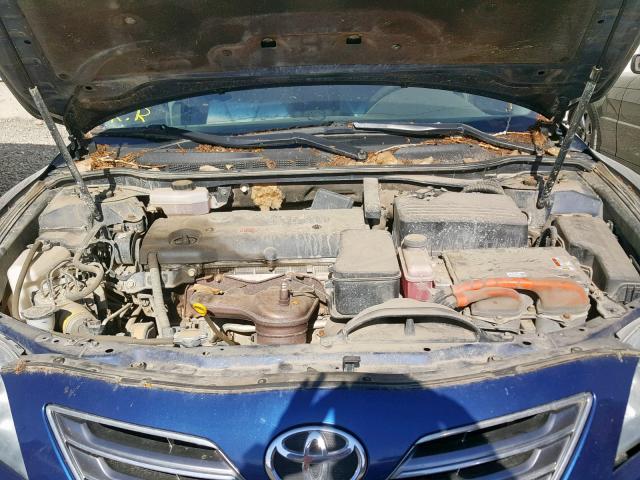 4T1BB46K88U032696 - 2008 TOYOTA CAMRY HYBR BLUE photo 7