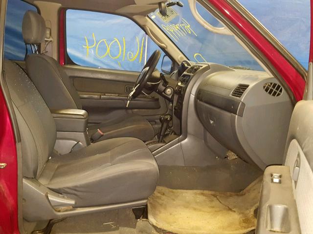 5N1ED28YX2C536094 - 2002 NISSAN XTERRA XE RED photo 5