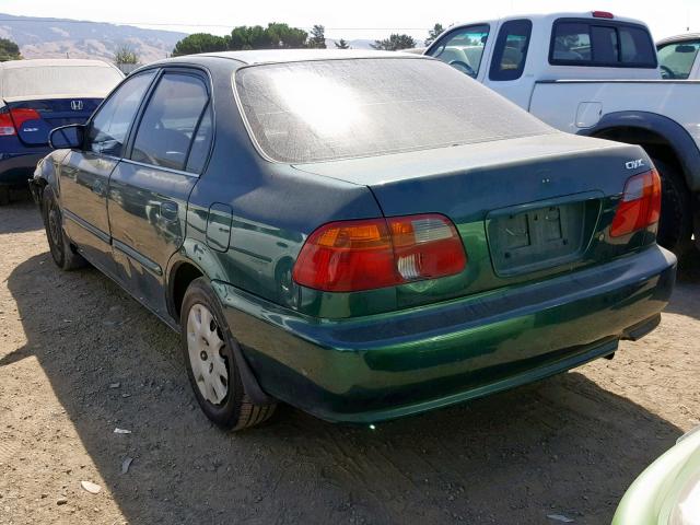 2HGEJ6611YH561175 - 2000 HONDA CIVIC BASE GREEN photo 3