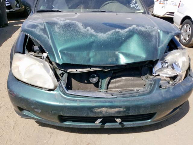 2HGEJ6611YH561175 - 2000 HONDA CIVIC BASE GREEN photo 9