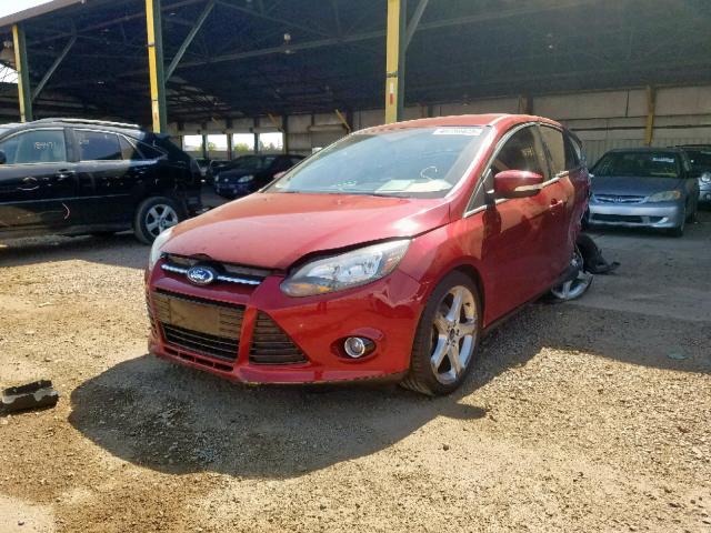 1FADP3N22DL313781 - 2013 FORD FOCUS TITA RED photo 2