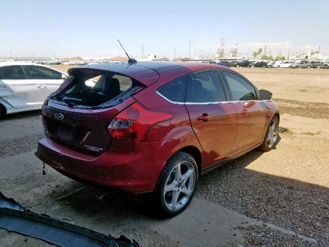 1FADP3N22DL313781 - 2013 FORD FOCUS TITA RED photo 4