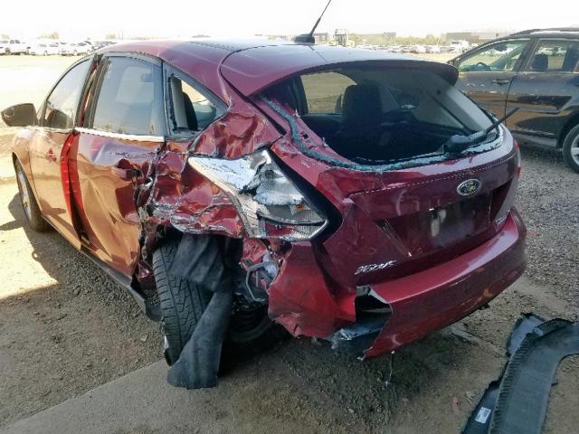 1FADP3N22DL313781 - 2013 FORD FOCUS TITA RED photo 9