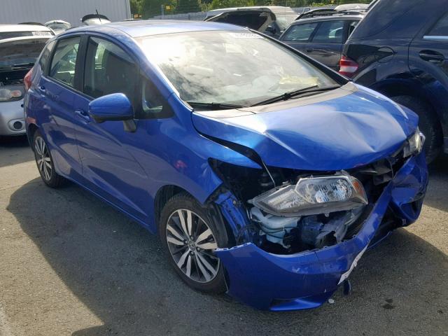 3HGGK5H80FM768777 - 2015 HONDA FIT EX BLUE photo 1