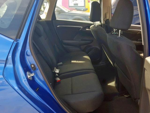 3HGGK5H80FM768777 - 2015 HONDA FIT EX BLUE photo 6