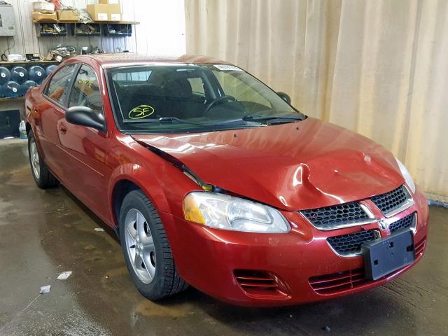 1B3EL46R25N664449 - 2005 DODGE STRATUS SX RED photo 1