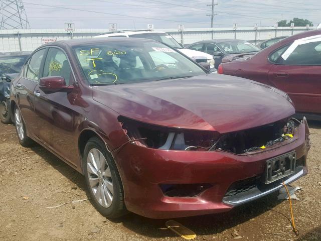 1HGCR2F81FA123242 - 2015 HONDA ACCORD EXL MAROON photo 1