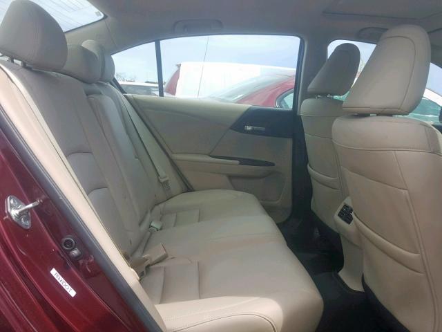 1HGCR2F81FA123242 - 2015 HONDA ACCORD EXL MAROON photo 6