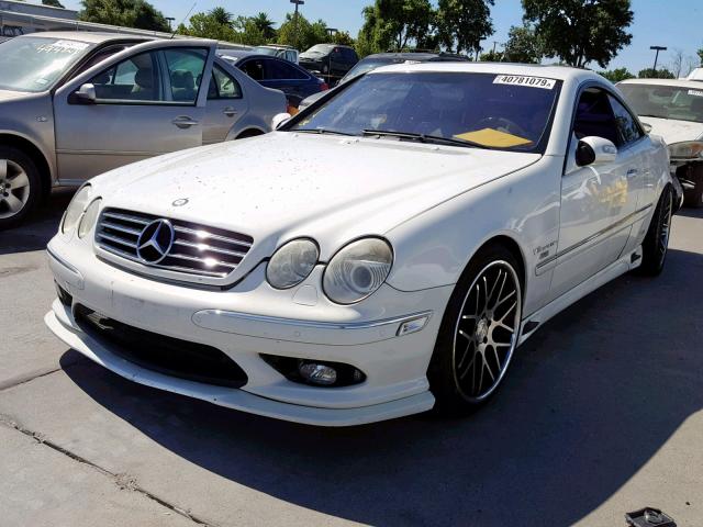 WDBPJ74J83A033462 - 2003 MERCEDES-BENZ CL 55 AMG WHITE photo 2