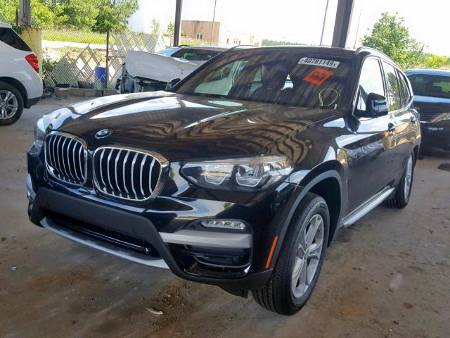 5UXTR7C50KLR47638 - 2019 BMW X3 SDRIVE3 BLACK photo 2