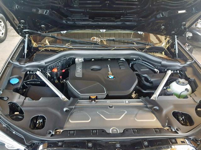 5UXTR7C50KLR47638 - 2019 BMW X3 SDRIVE3 BLACK photo 7