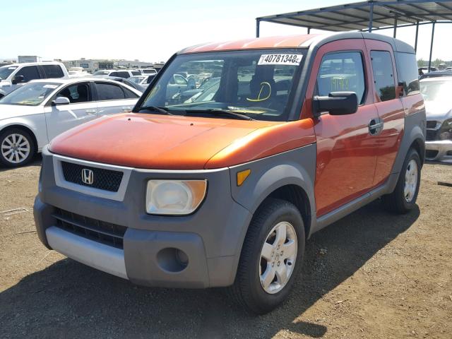 5J6YH18513L004332 - 2003 HONDA ELEMENT EX ORANGE photo 2