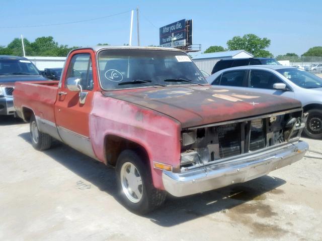 1GTDC14H1ES534294 - 1984 GMC C1500 RED photo 1