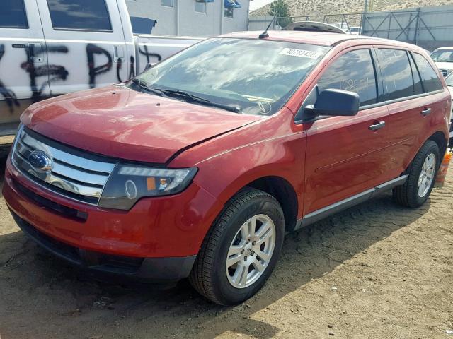 2FMDK36C68BA48607 - 2008 FORD EDGE SE RED photo 2