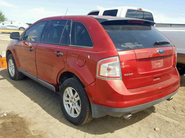 2FMDK36C68BA48607 - 2008 FORD EDGE SE RED photo 3