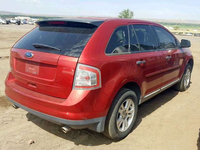 2FMDK36C68BA48607 - 2008 FORD EDGE SE RED photo 4