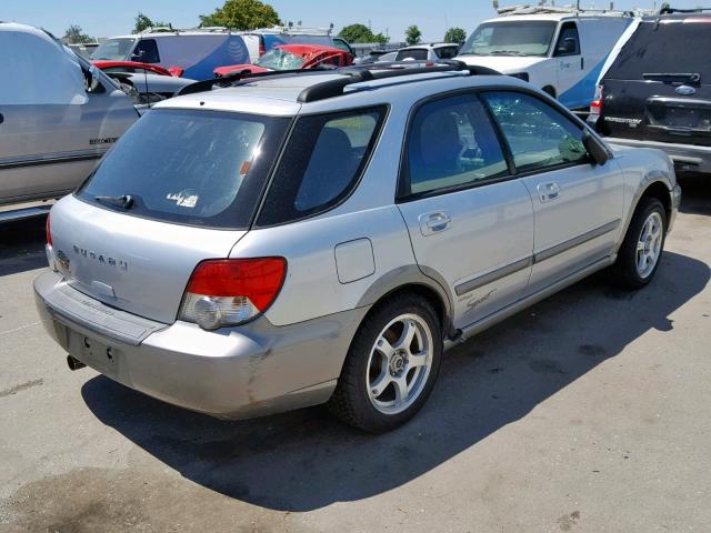 JF1GG68544G800638 - 2004 SUBARU IMPREZA OU SILVER photo 4