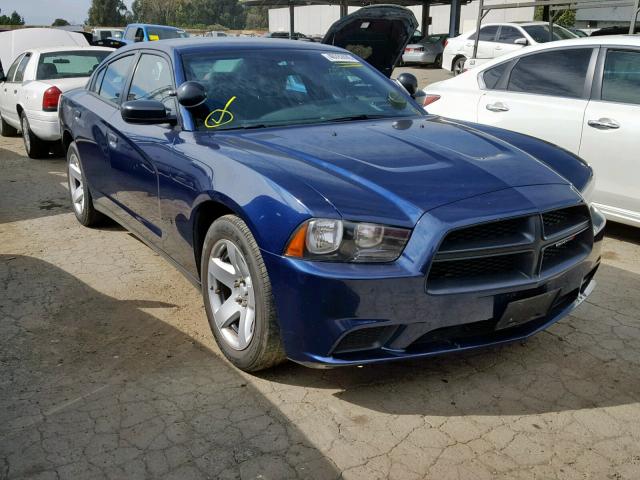 2C3CDXAT3DH570938 - 2013 DODGE CHARGER PO BLUE photo 1