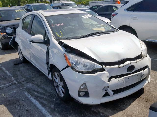 JTDKDTB38D1049081 - 2013 TOYOTA PRIUS C WHITE photo 1